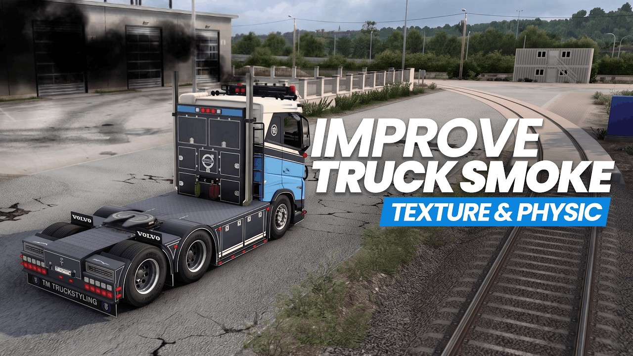 Improve Truck Smoke Mod UPDATE: Realistic Dynamic Exhaust Smoke ETS2 | SCS | Scania RJL | Scania PGR