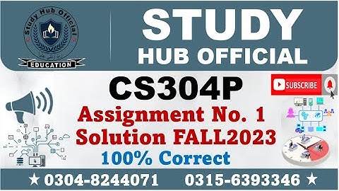 CS304P Assignment 1 Solution Fall 2023, CS304P Assignment 1 solution 2023, CS304P assig 1 solution