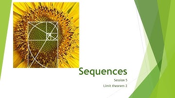 Infinite sequences- Session 5 by Dr. Viji M.