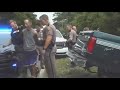DashCam - Police Chase CarJacker Through School Zones And Gets Pit Maneuvered