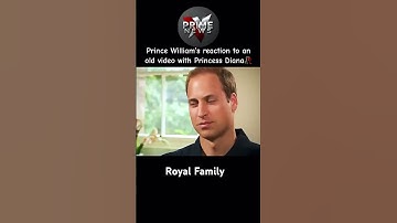 Prince William in tears to an old video with Princess Diana💔 #royal #princewilliam #diana #prince