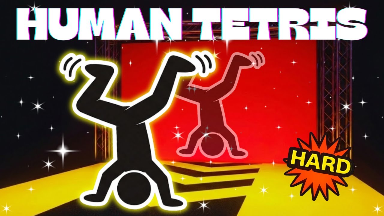 HUMAN TETRIS HARD LEVEL 🔥 HIGH QUALITY Immersive Interactive Warm Up | CO-OP