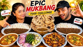 Wyzwanie jedzenia bez limitu | Shahi Paneer, Dal Makhani, Arbi ki Sabji z ryżem i roti z pieca ta... screenshot 5