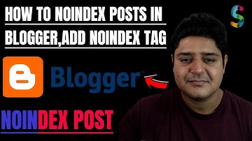 How to noindex posts in blogger|Add noindex meta tag in blogger without robots.txt