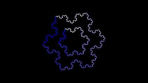 Manim Test - Koch Snowflake animation