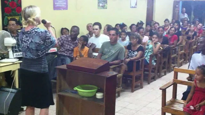 Camaguey, Cuba Elizabeth sings Revelation Song