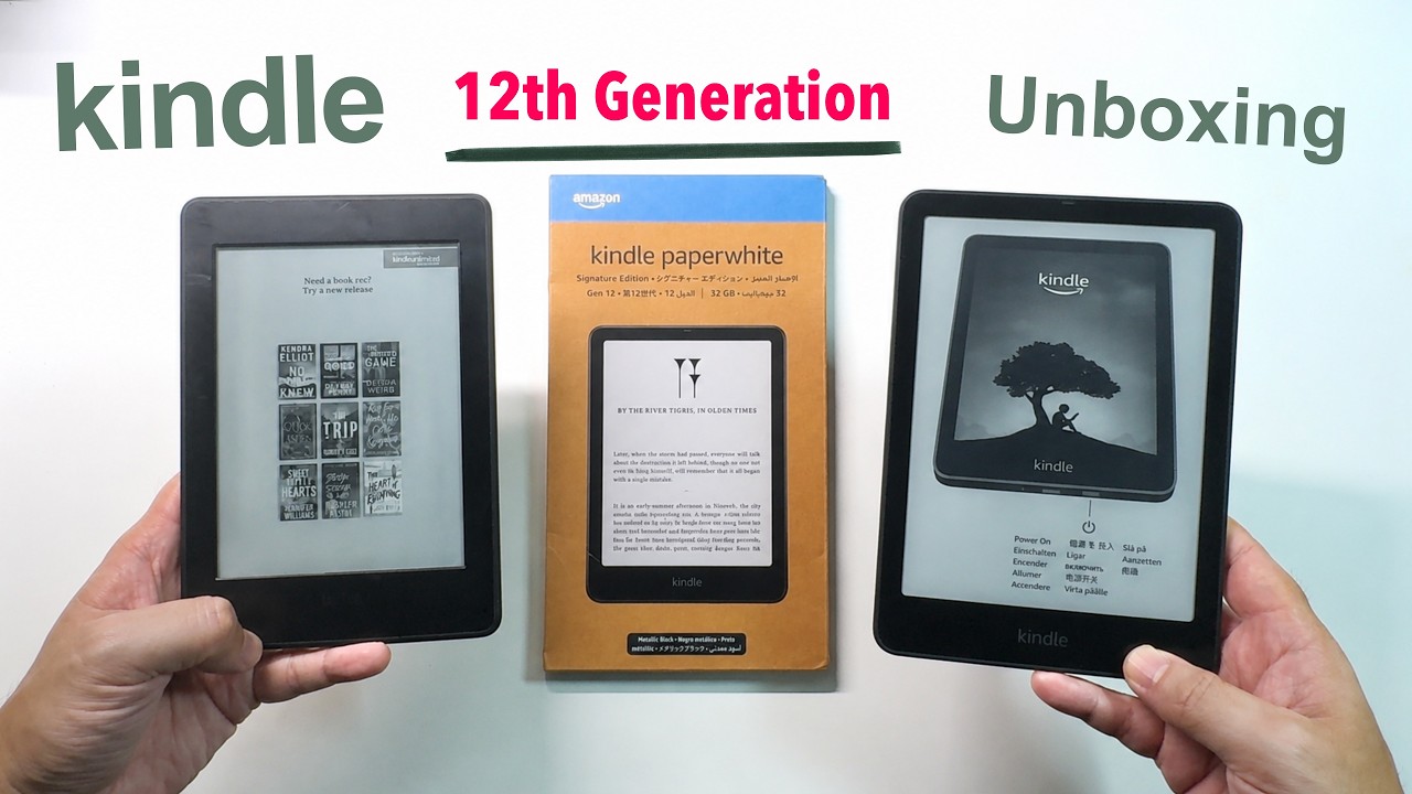 Kindle Paperwhite 12th Generation Signature Edition Unboxing +