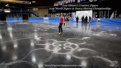 Lisa Elmore skates her Creative Artwork at the 2018 World Figure Championship