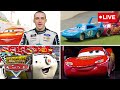 🔴 LIVE Team Lightning McQueen Mashup! | Movie Clips, NASCAR Specials, & More! | Pixar Cars