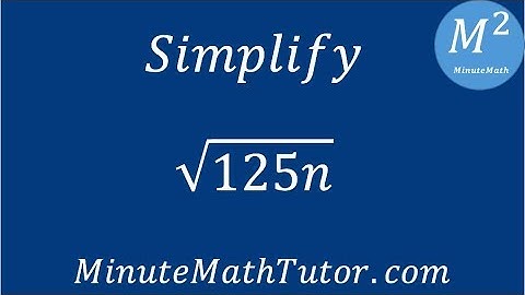 Simplify √(125n)