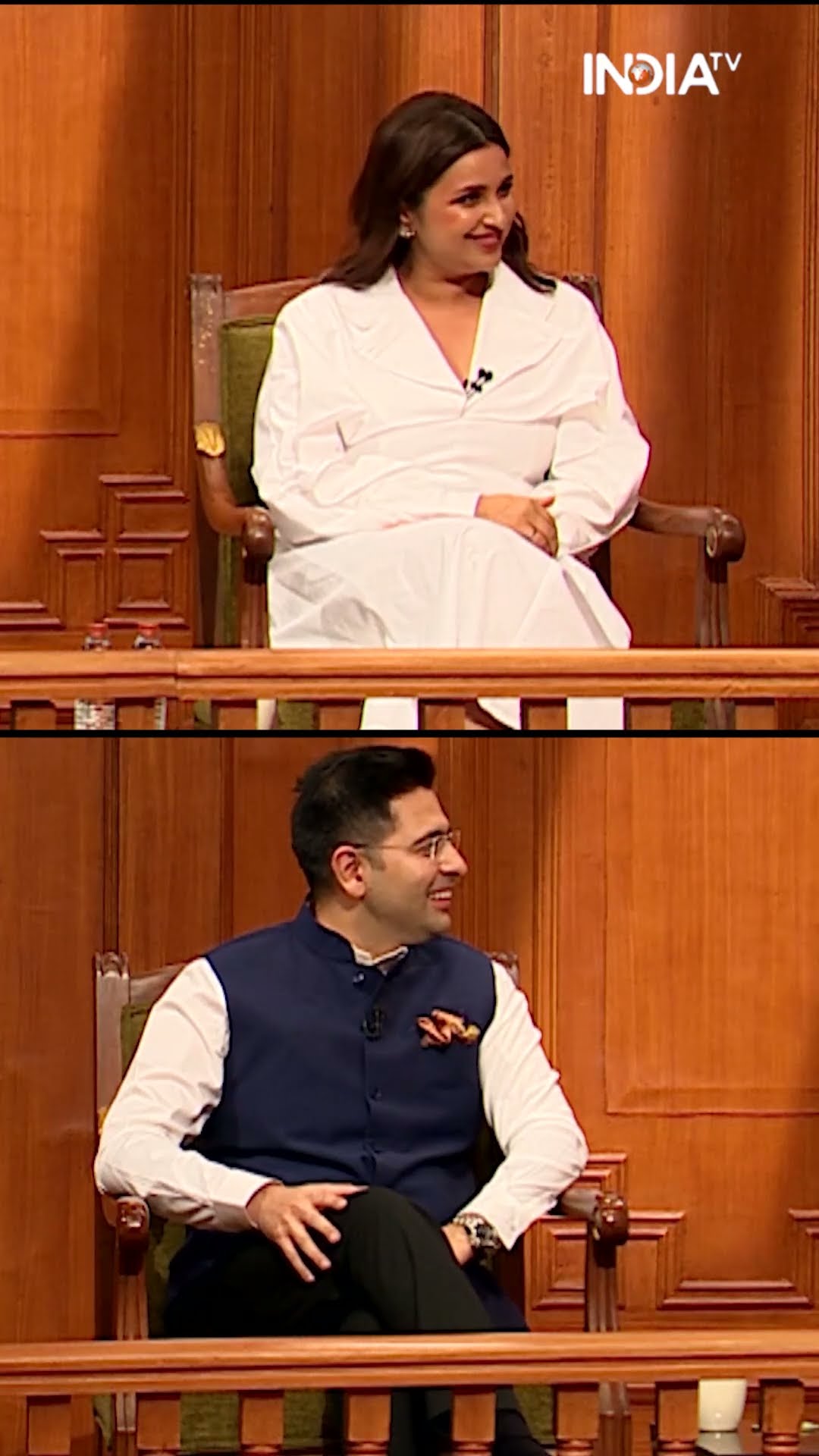 #rajatsharma के सामने क्यूट अंदाज में #parineetichopra ने #raghavchadha को लगाई डांट #aapkiadalat