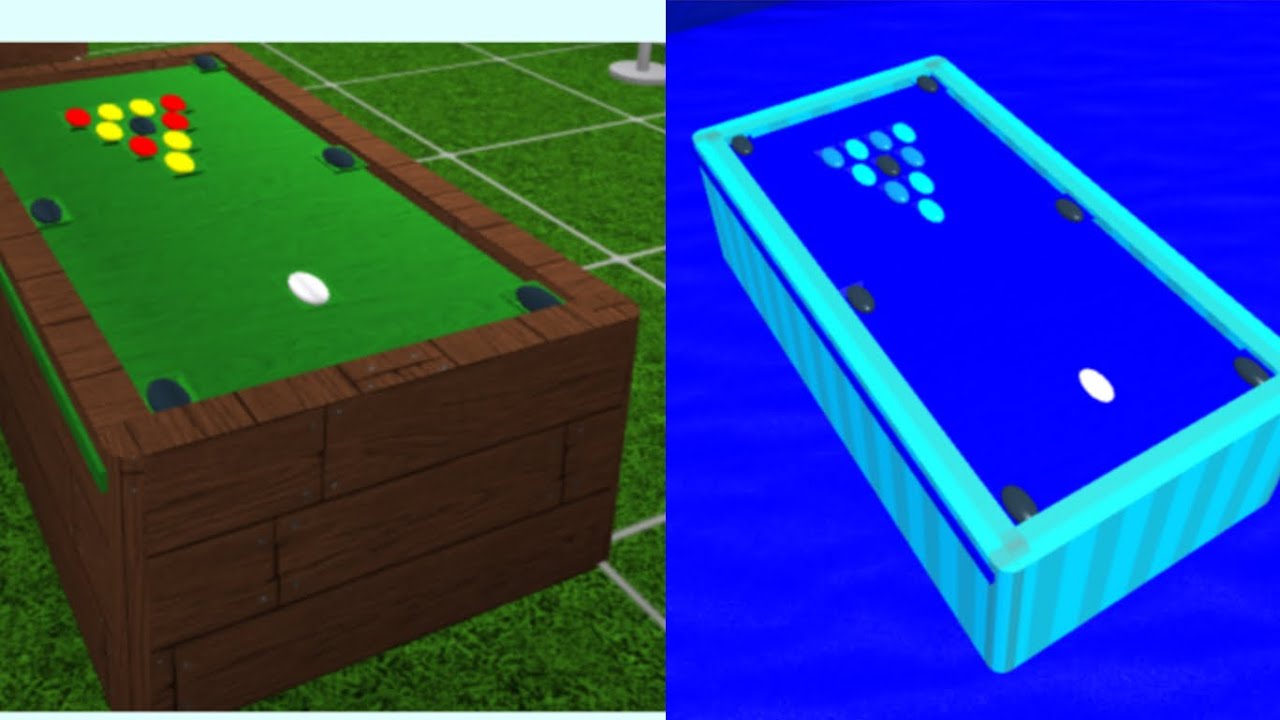 How To Build A Pool Table In Bloxburg Roblox Youtube - pool table tutorial roblox bloxburg