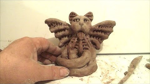 Sculpting A Cat Gargoyle Demonstration