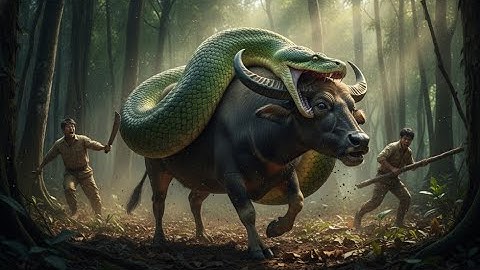 Brave Heroes Save Careless Mother Buffalo from Giant Python Attack