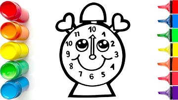 How to Draw an Alarm Clock | Step-by-Step Easy Drawing Tutorial