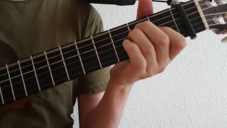 Verden ligger ben nu vet guitar 4 E D Fm A 4 E Hm7 Fm A