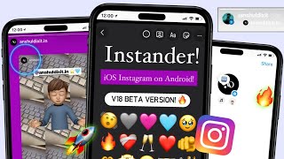 📱 iOS Instagram for Android | iOS INSTANDER V18 ON ANDROID | iOS Fonts + Emojis + New Features 🔥 screenshot 4