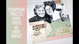 Watch Me Create A Beautiful Large Photo Memory Page with a Vintage Feel From Scratch!