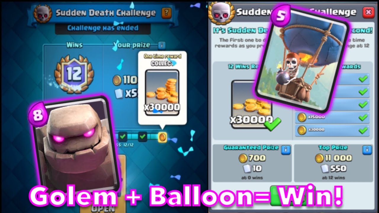 Clash Royale - Don't worry about the losses — only wins count in the Sudden  Death Challenge! 💪