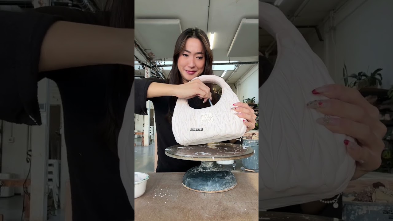 final reveal of my CERAMIC MIU MIU BAG !! ✨🥹🎀🧸 obsessed. 