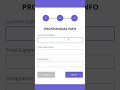 3 Step form use HTML | CSS | JS #JavaScript #html #css #animation #coding #ai #js #web #code #coding