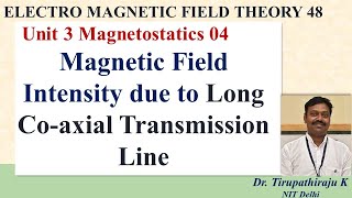 EMF48 Magnetic Field Intensity due to Long Co axial Transmission Line