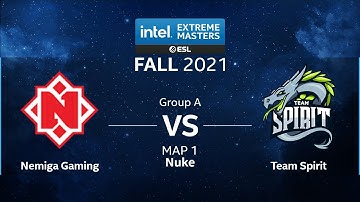 CS:GO - Nemiga Gaming vs. Team Spirit [Nuke] Map 1 - IEM Fall 2021 - Group A - CIS