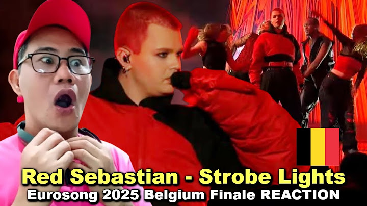 Red Sebastian — Strobe Lights - Eurosong 2025 Belgium Finale REACTION