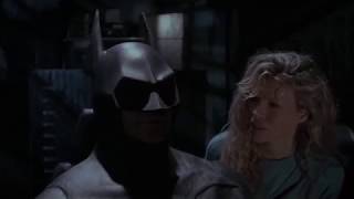 Batman (1989) Batmobile\/Batcave scene (Batman drives Vicki Vale to Batcave)