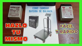 COMO CAMBIAR BATERÍA DE BALANZA ELECTRÓNICA by JIROTRONICO 33,503 views 4 years ago 7 minutes, 4 seconds