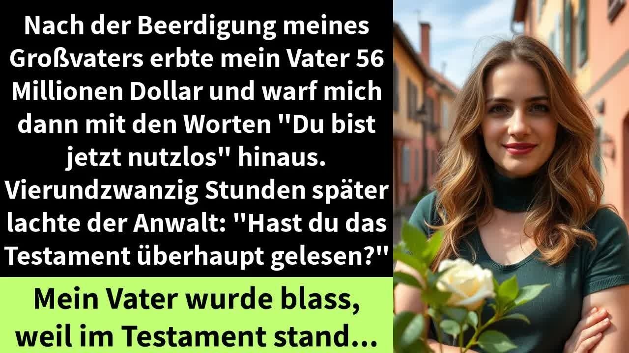 Nach der Beerdigung meines Großvaters erbte mein Vater 56 Millionen Dollar und warf mich dann mi