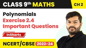 Polynomials - Exercise 2.3 Important Questions | Class 9 Maths Chapter 2