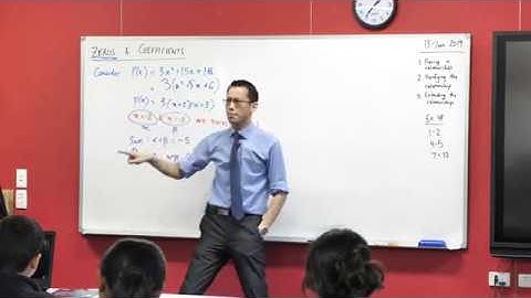 Zeroes & Coefficients (1 of 5: Noticing the relationship)