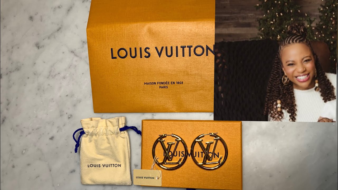 LOUIS VUITTON LOUISE HOOP EARRINGS - UNBOXING AND REVIEW 