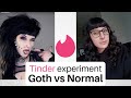 The Tinder experiment - goth vs normal on Tinder