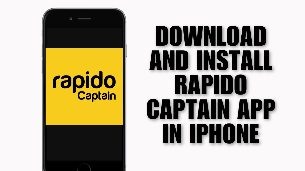 How To Download And Install Rapido Captain App In iPhone (Installation ...