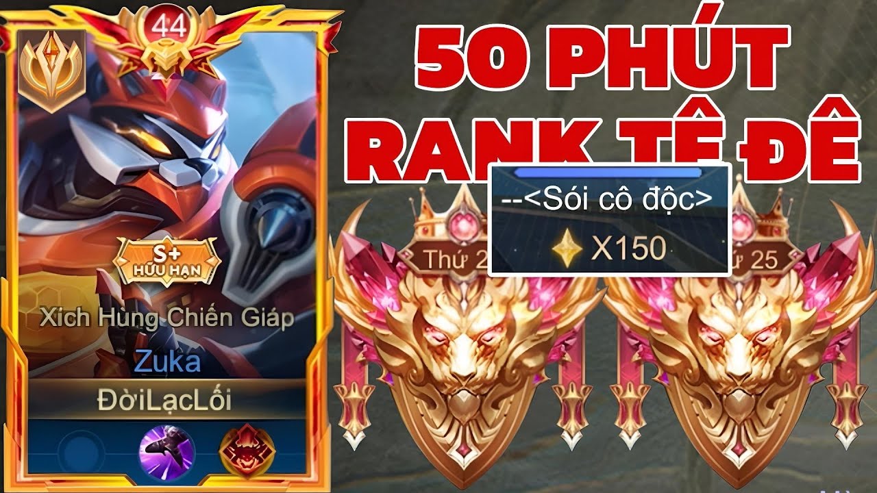 50 Phút ( Trên Rank Thách Đấu ) Cho Những Trận Đấu Cực Căng 150 Sao