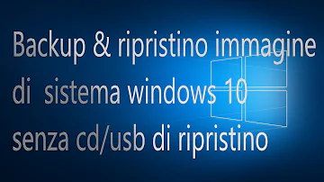 Cos'è immagine di sistema Windows 10?