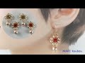 かんたんなモチーフピアスの作り方//Easy motif earrings tutorial