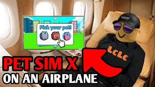 Pet Simulator X BUT on an AIRPLANE... image