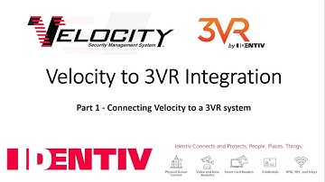 Connecting Velocity to a 3VR System