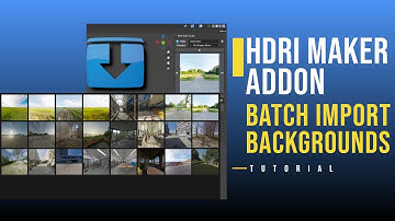 HDRi Maker Addon - Import HDR in Batch | Blender Tutorial