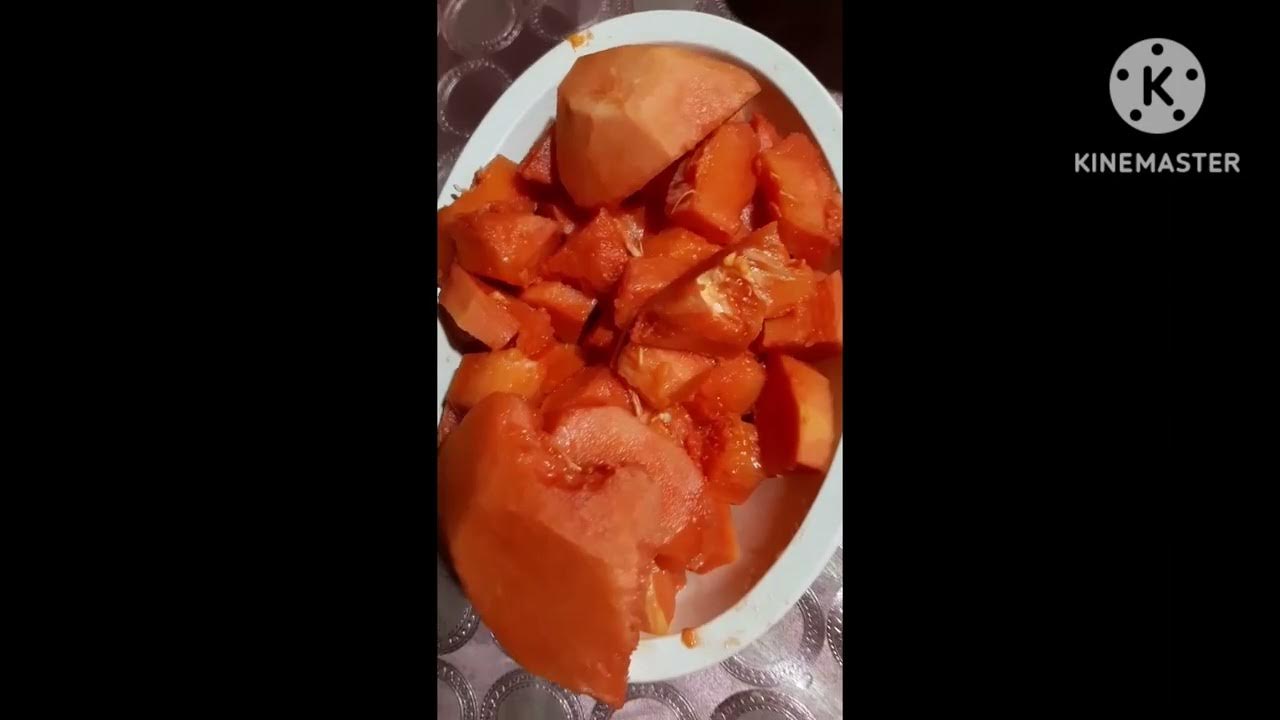 Papaya and lemon from the back yard YouTube