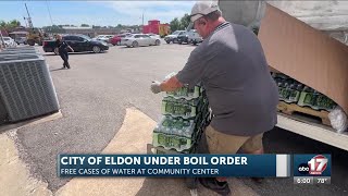 Stadt Eldon verteilt kostenloses Wasser während Abkochgebot