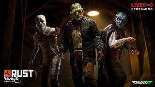 🔴 LIVE: Halloween Wipe with TEAM PUKA💚 - Day 02 | Rust Sri lanka Sinhala Gameplay #rust #dilaa_g