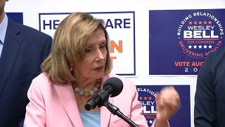 Nancy Pelosi speaks in Ferguson and discusses 1st Congressional District primary election
