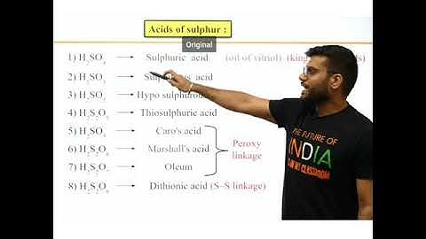 Acid of Sulphur S all Acid Trick By Arvind Arora Chemistry Shorts