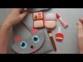 Сумочка "Мишка" і косметика з фетру - Children's purse and makeup kit of felt