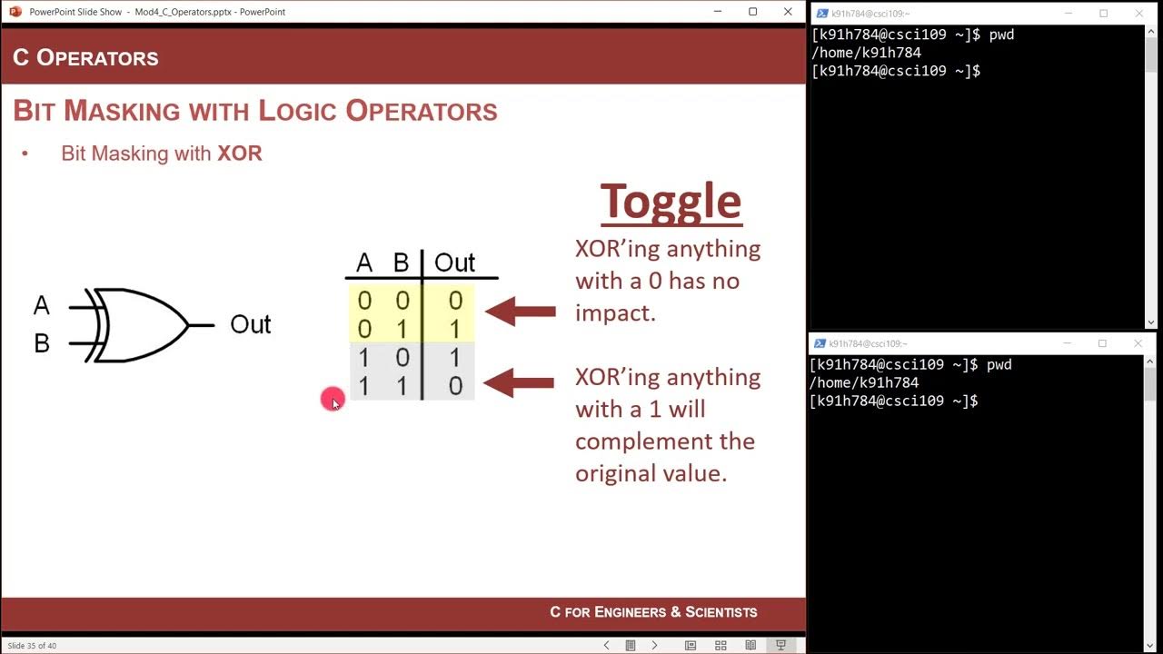 4 2 c logic operations and bit masking youtube