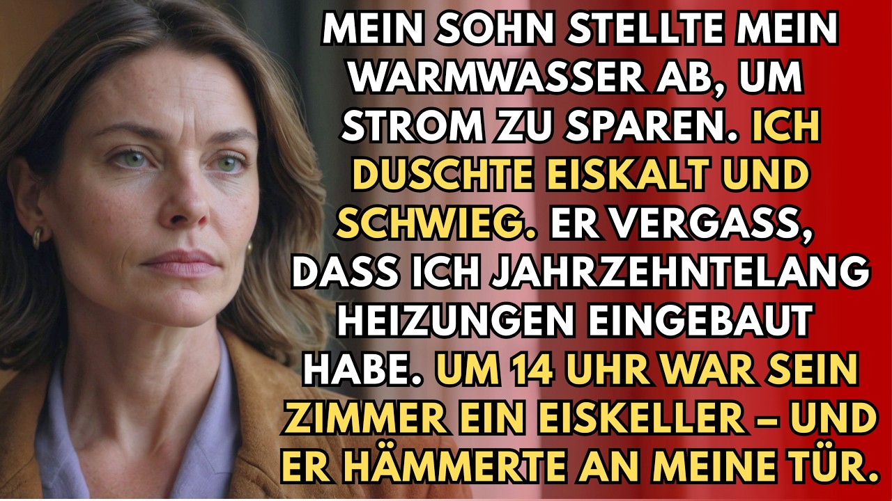 Das eisige Wasser traf mich heute Morgen wie ein Schlag ins Gesicht – kein Dampf, nur eiskalte Strahlen. Ich öffnete den Sicherungskasten und fand ein billiges Plastikschloss auf der Sicherung...